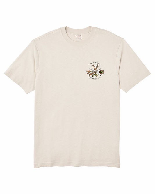 Filson Discount / Short Sleeve Sportsman Club Graphic T-shirt (frontier) - Cliff Gray / Sportsman Club