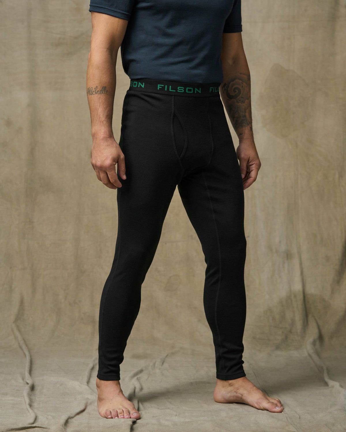 Filson New / 400g Merino Wool Bottoms - Black