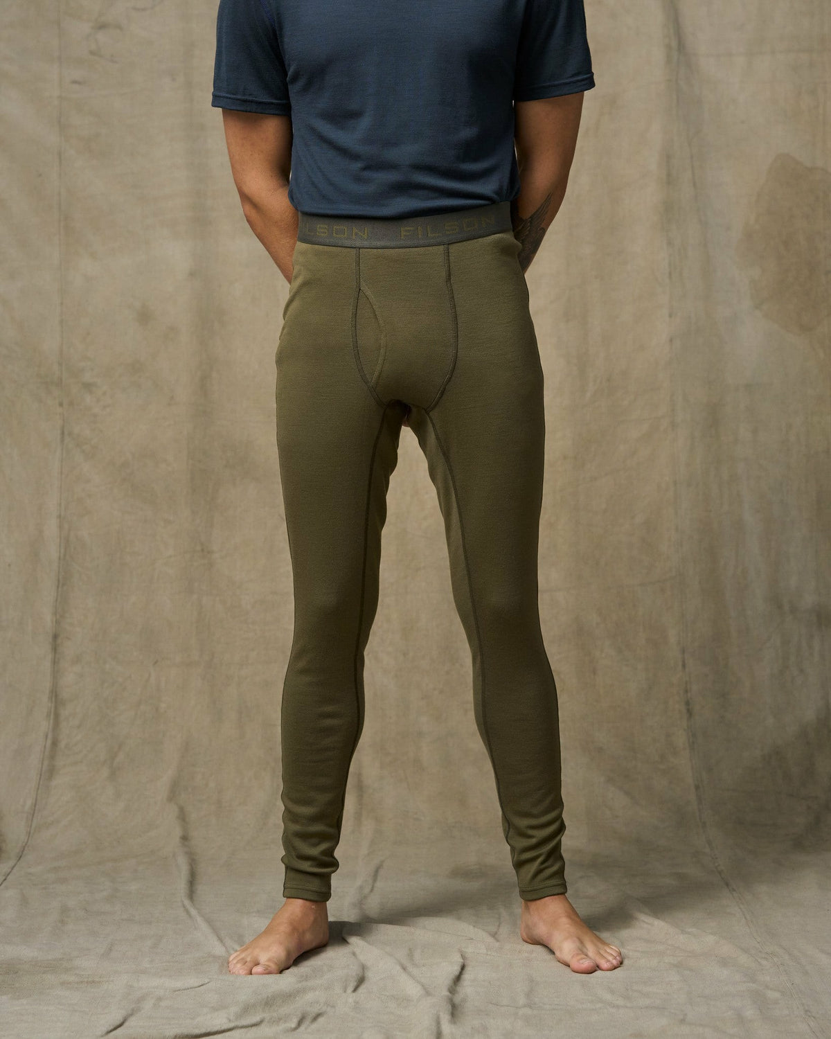 Filson Everyday / 400g Merino Wool Bottoms - Dark Olive