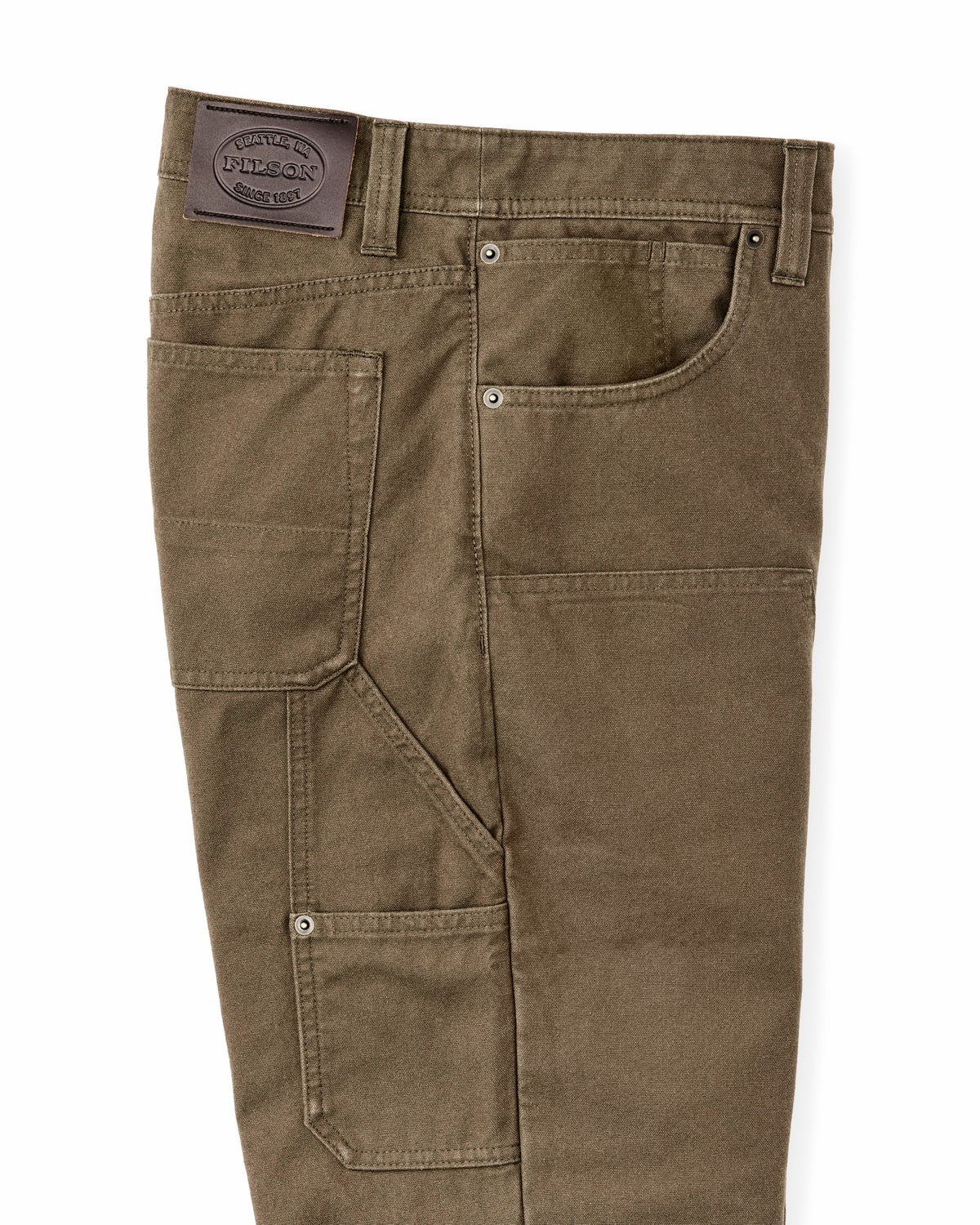 Filson Popular / Dry Tin Double Front Pants - Marsh Olive