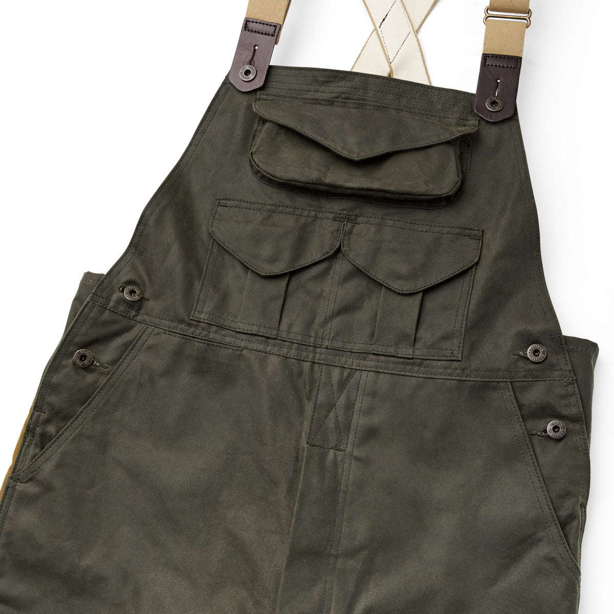 Filson Signature / Tin Cloth Double Hunting Bibs with Zipper