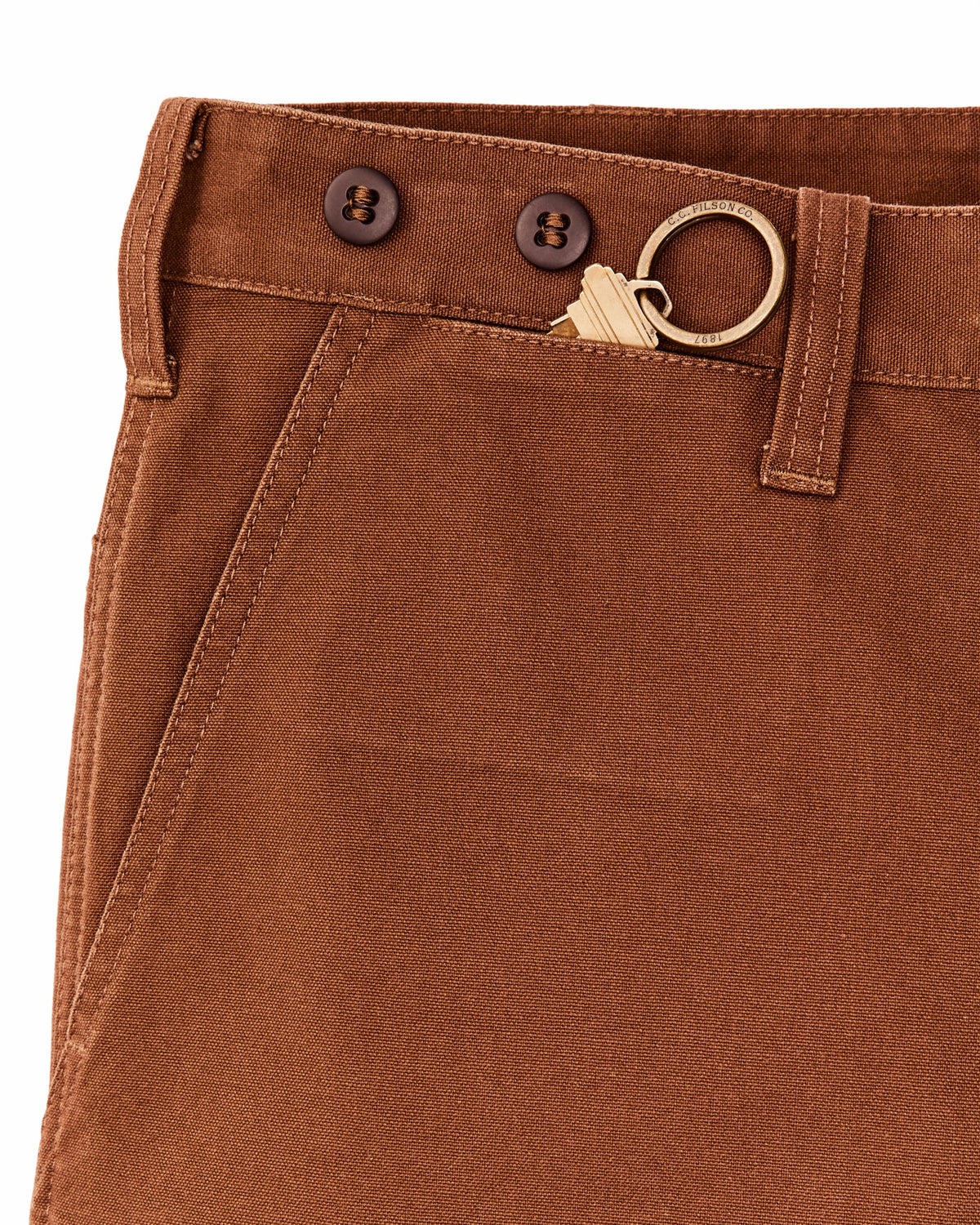 Filson Customer Favorite / Dry Tin Cloth Shorts - Whiskey