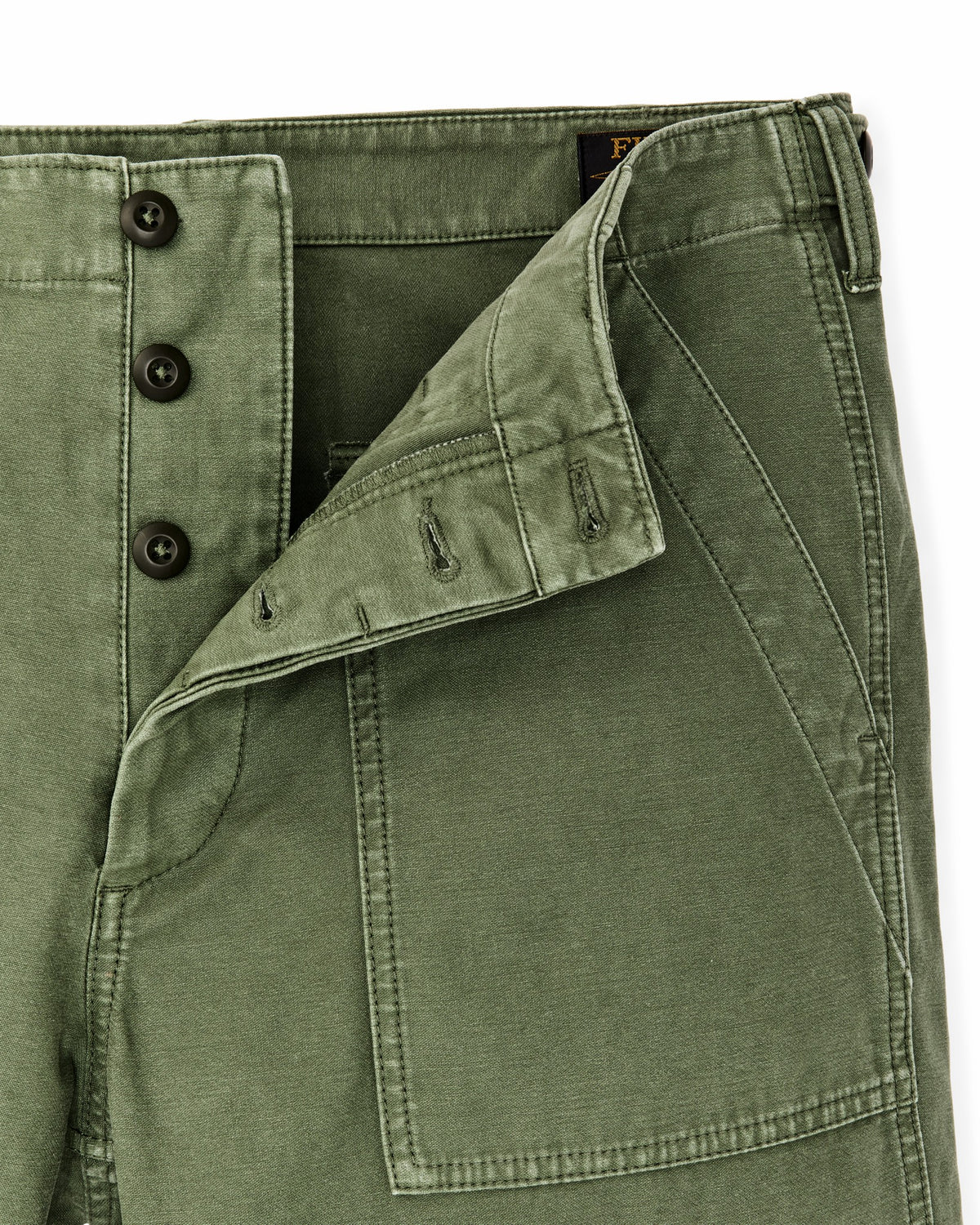 Filson Featured / Field Supply Shorts - Washed Fatigue Green