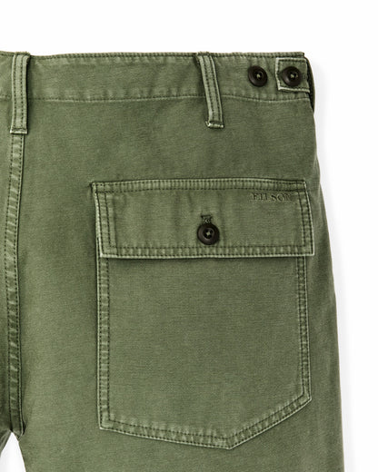 Filson Featured / Field Supply Shorts - Washed Fatigue Green