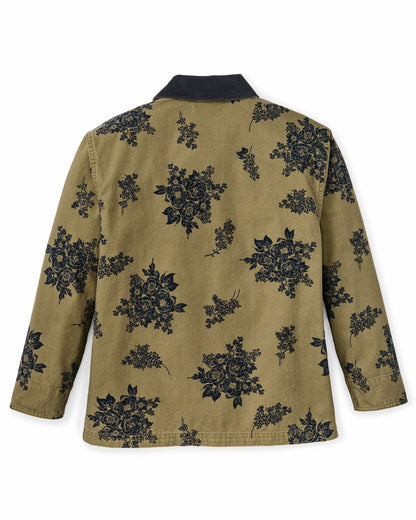 Filson Special Offer / Women's Canvas Barn Coat - Olive / Floral Print