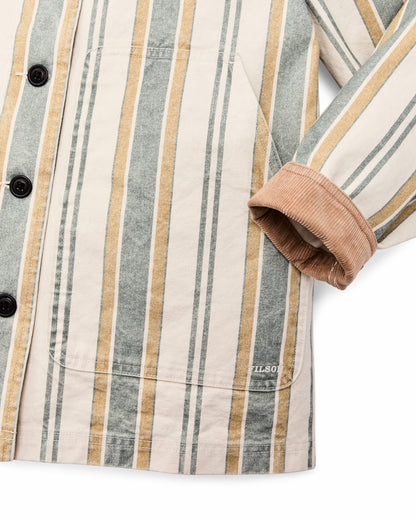 Filson Best Seller / Women's Canvas Barn Coat - Natural / Yellow