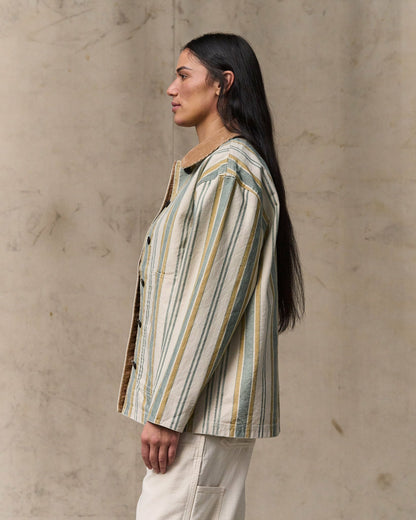Filson Best Seller / Women's Canvas Barn Coat - Natural / Yellow