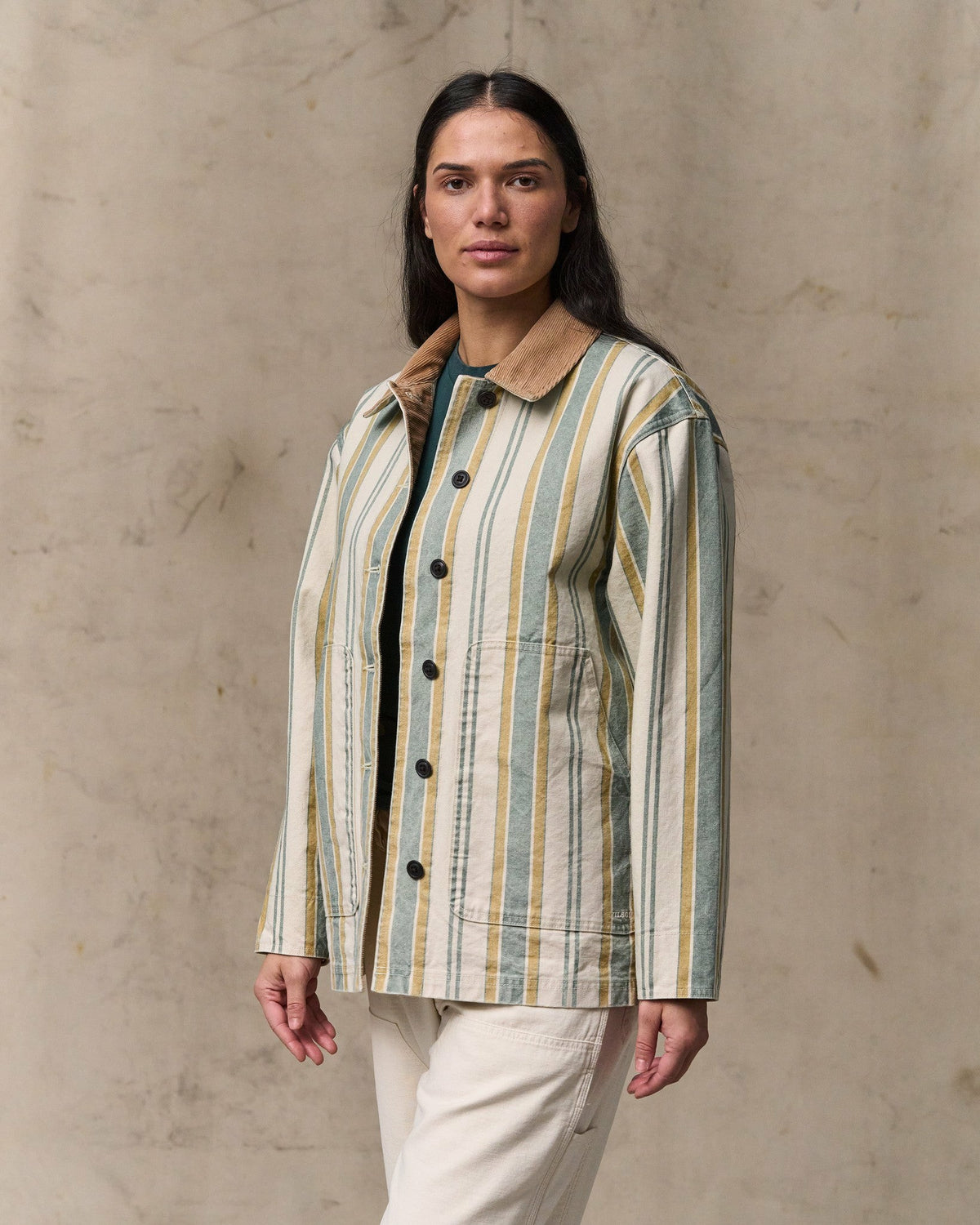 Filson Best Seller / Women's Canvas Barn Coat - Natural / Yellow