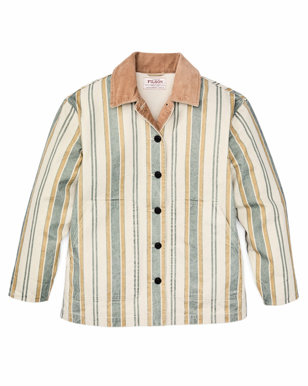 Filson Best Seller / Women's Canvas Barn Coat - Natural / Yellow