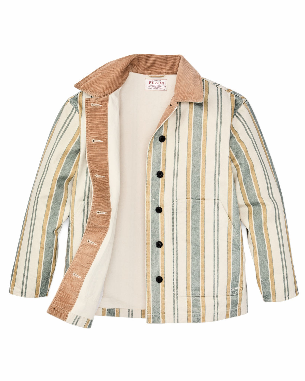 Filson Best Seller / Women's Canvas Barn Coat - Natural / Yellow
