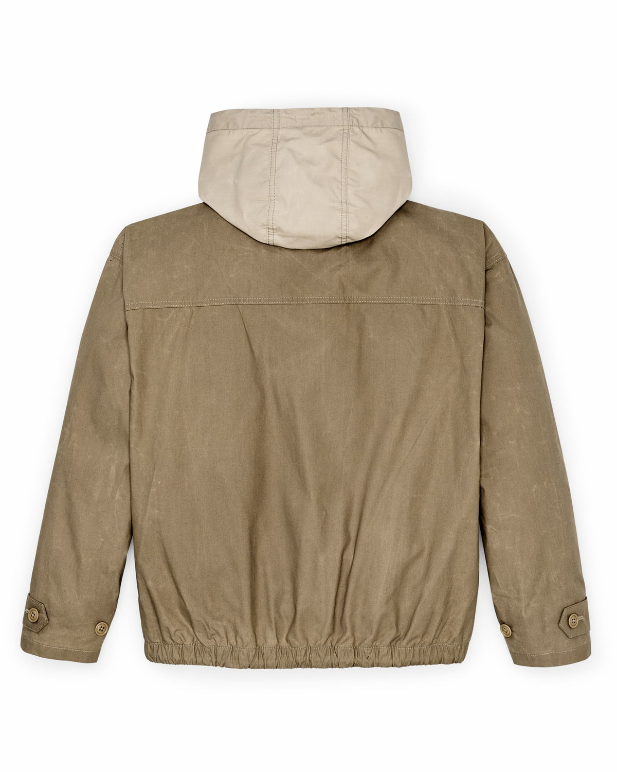 Filson Deals / Women's Dry Wax Hooded Popover - Khaki / Quail Tan