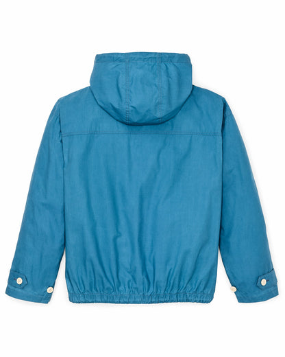 Filson Best Seller / Women's Dry Wax Hooded Popover - Marine Blue