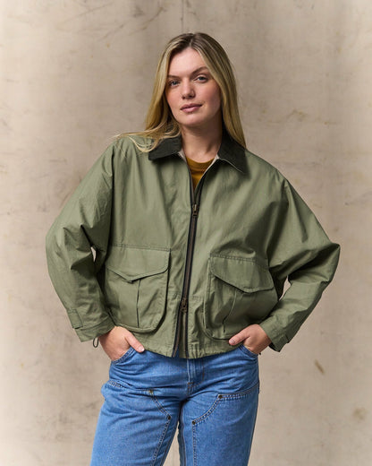 Filson New / Women's Dry Wax Short Work Jacket - Slate Olive
