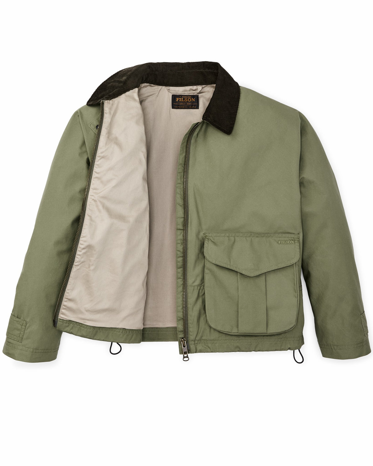 Filson New / Women's Dry Wax Short Work Jacket - Slate Olive
