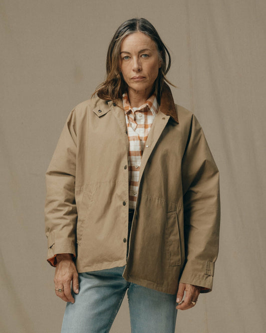 Filson Deals / Women's Harbor Front Waxed Jacket - Marsh Tan