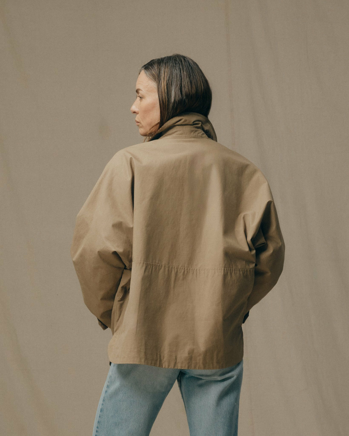 Filson Deals / Women's Harbor Front Waxed Jacket - Marsh Tan