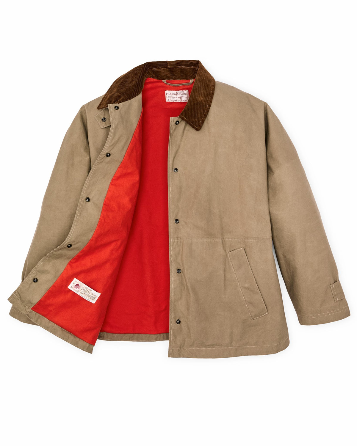 Filson Deals / Women's Harbor Front Waxed Jacket - Marsh Tan