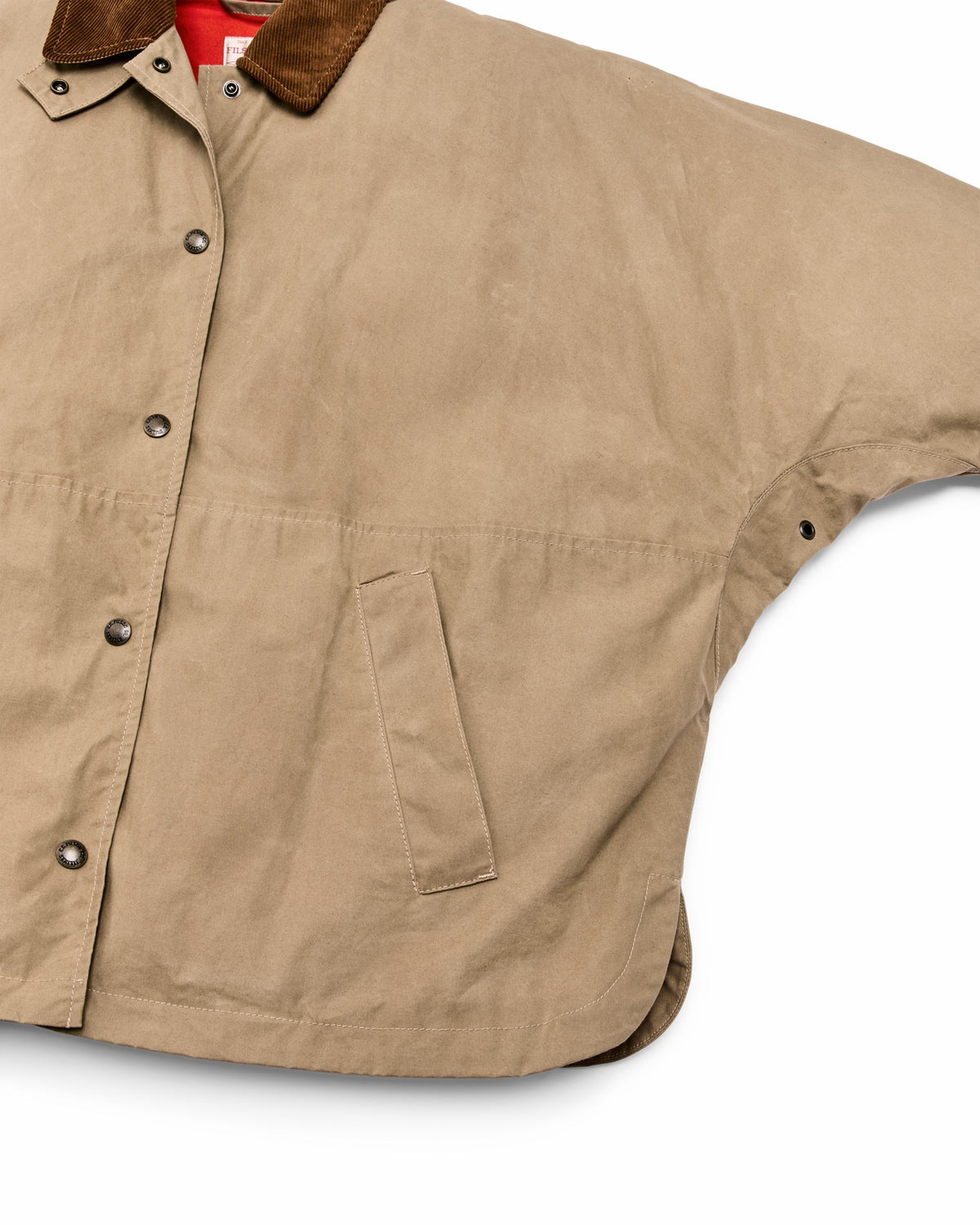 Filson Deals / Women's Harbor Front Waxed Jacket - Marsh Tan