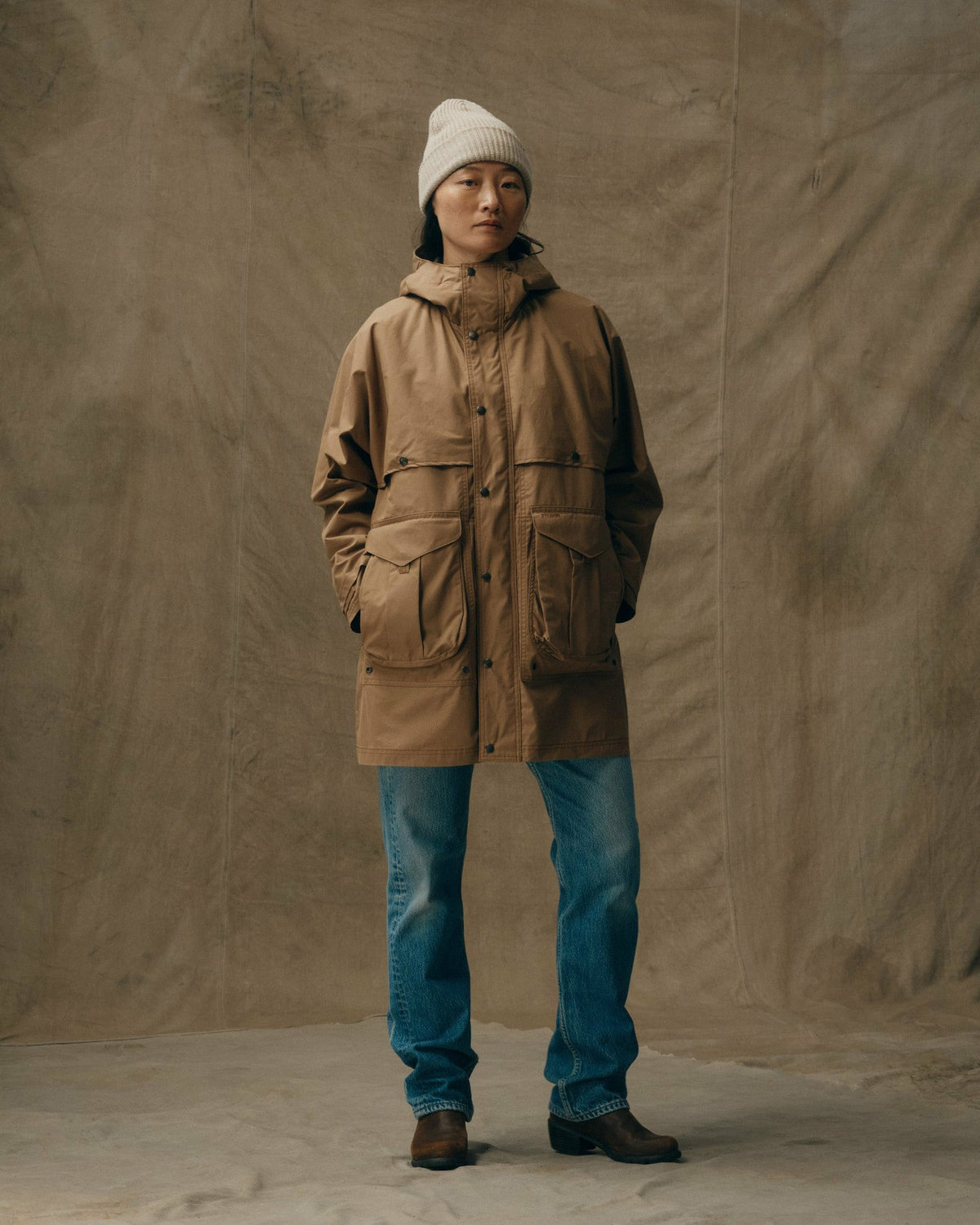 Filson Special Offer / Women's Aviator Cloth Long Raincoat