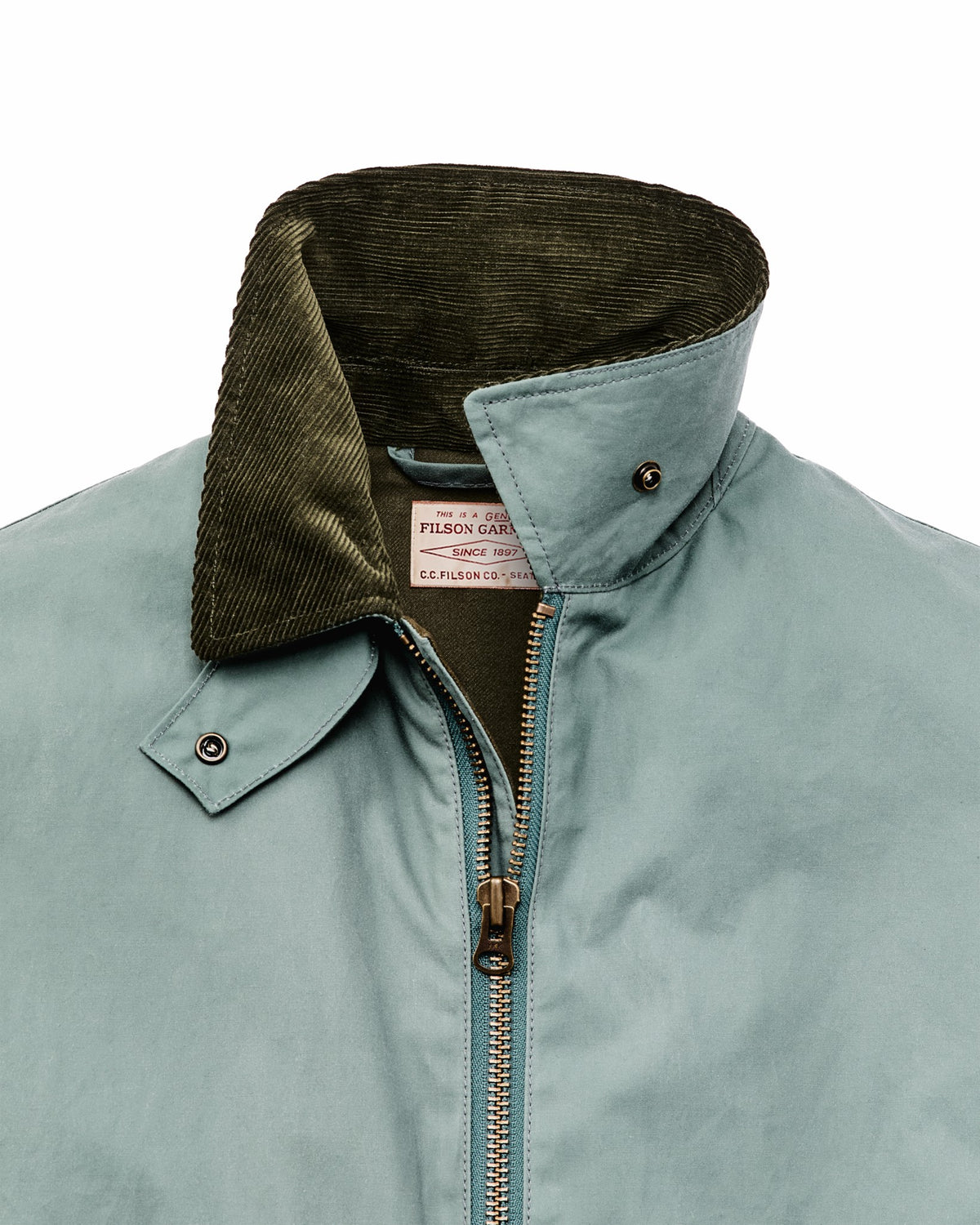 Filson Top Pick / Women's Cover Cloth Raincoat - Balsam Green
