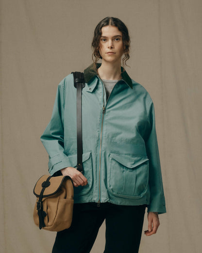 Filson Top Pick / Women's Cover Cloth Raincoat - Balsam Green