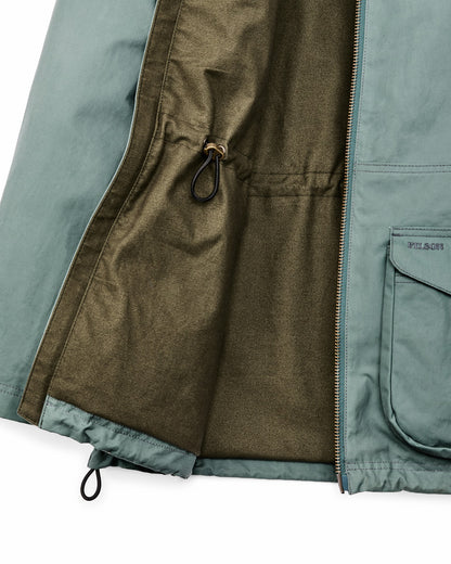 Filson Top Pick / Women's Cover Cloth Raincoat - Balsam Green