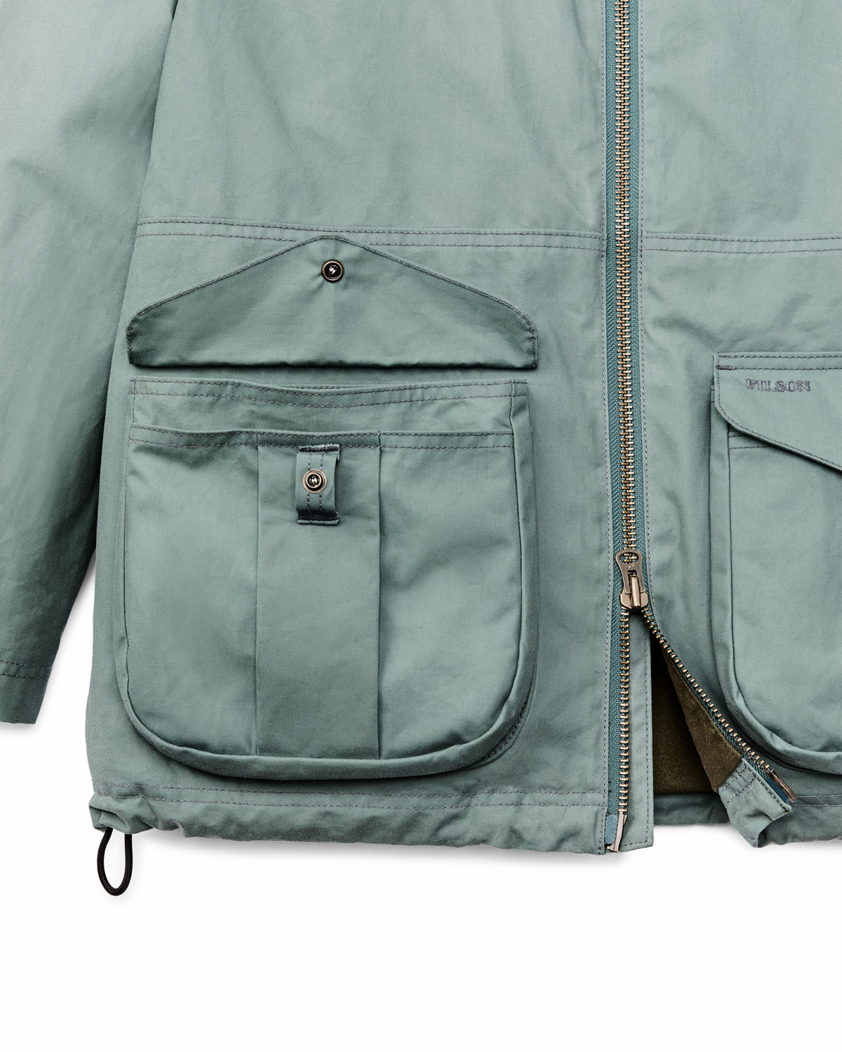 Filson Top Pick / Women's Cover Cloth Raincoat - Balsam Green