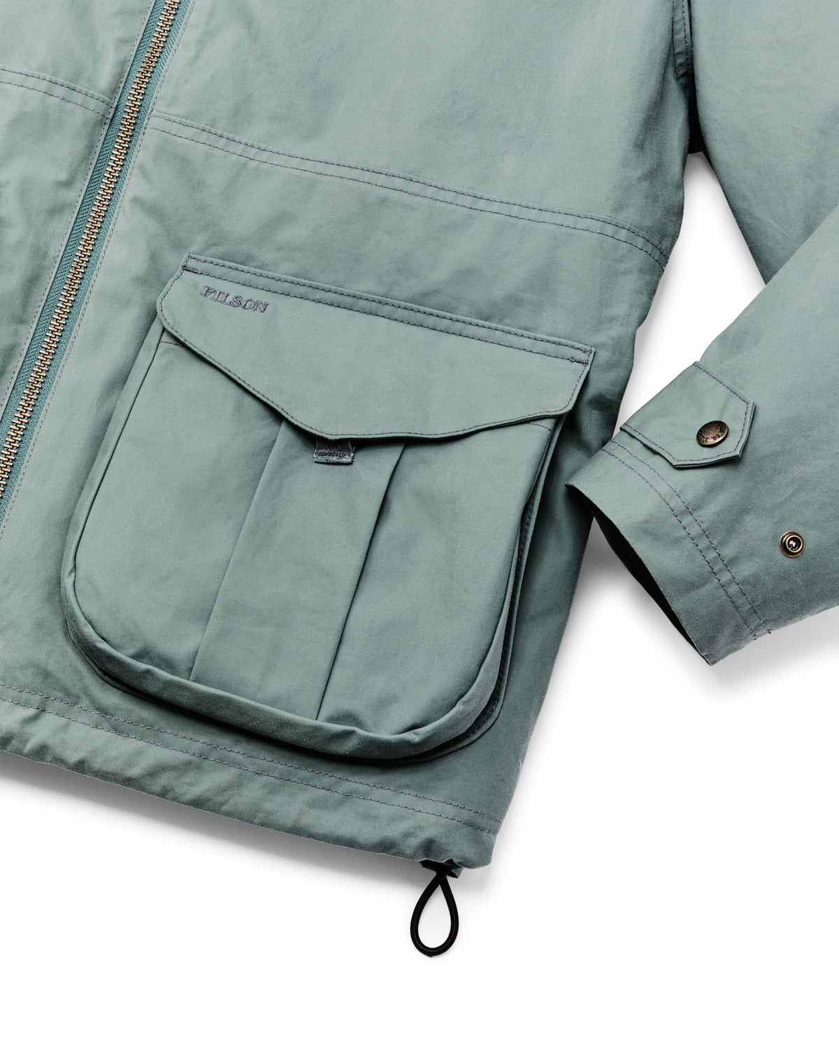 Filson Top Pick / Women's Cover Cloth Raincoat - Balsam Green