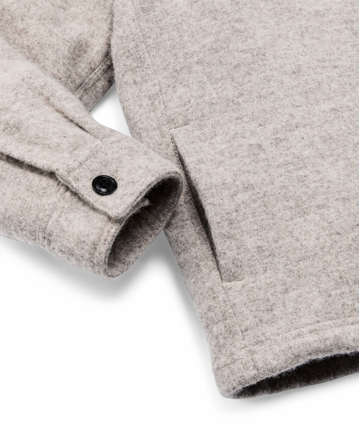 Filson Popular / Women's Wool Overshirt - Gray / Black Blanket Stripe
