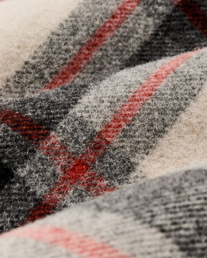 Filson Customer Favorite / Women's Mackinaw Wool Shearling Cruiser Jacket - Cream / Red / Black Plaid