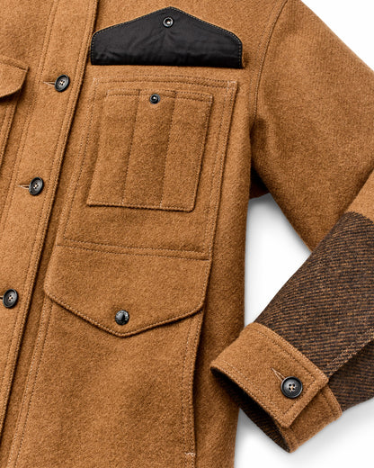 Filson Trending / Women's Wool Long Cruiser Coat - Whiskey / Black Stripe