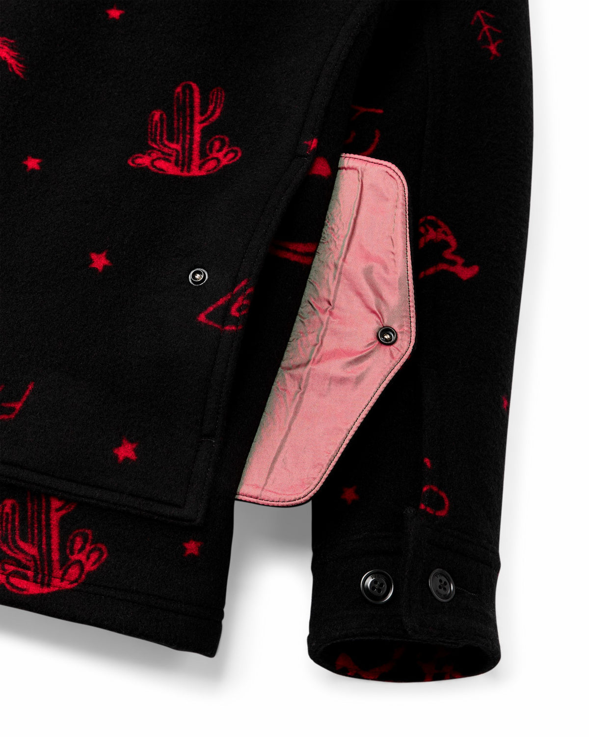 Filson Hot Sale / Women's Jacquard Wool Cruiser Jacket - Black / Red Western