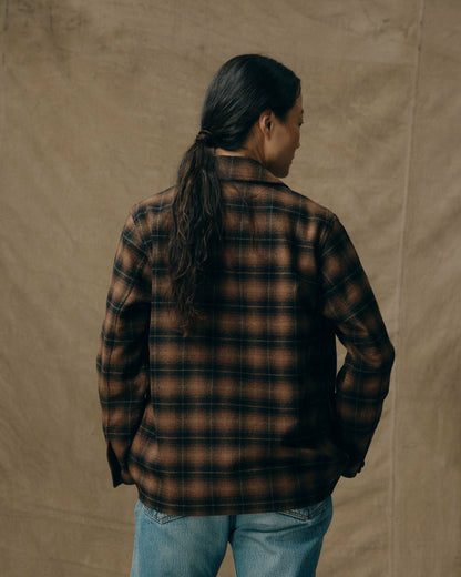 Filson Classic / Women's Unconstructed Wool Blazer - Bronze Brown Plaid