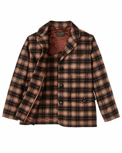 Filson Classic / Women's Unconstructed Wool Blazer - Bronze Brown Plaid