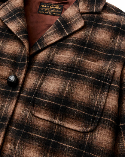 Filson Classic / Women's Unconstructed Wool Blazer - Bronze Brown Plaid
