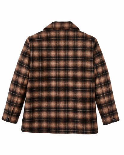 Filson Classic / Women's Unconstructed Wool Blazer - Bronze Brown Plaid