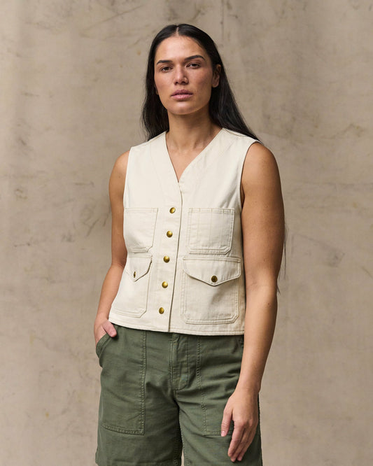 Filson Top Pick / Women's Archive Cruiser Vest - Natural Seed