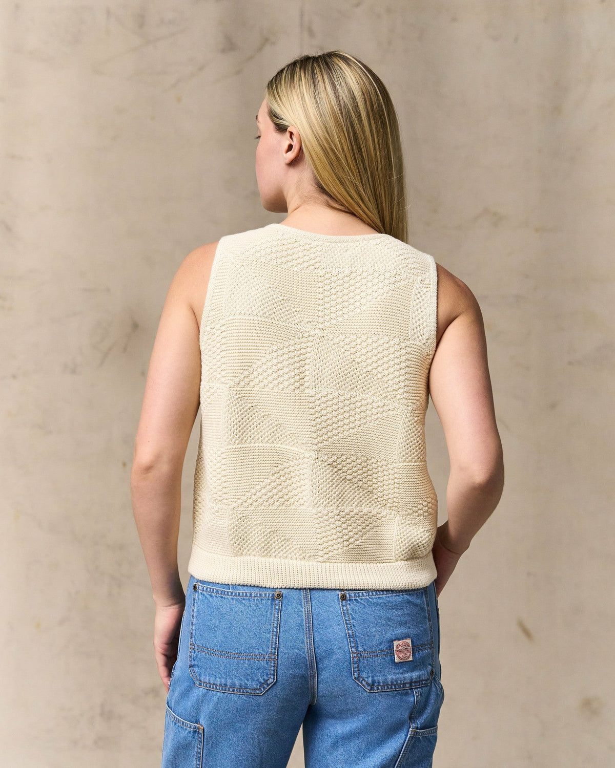 Filson Essential / Women's Cotton Sweater Vest - Ivory