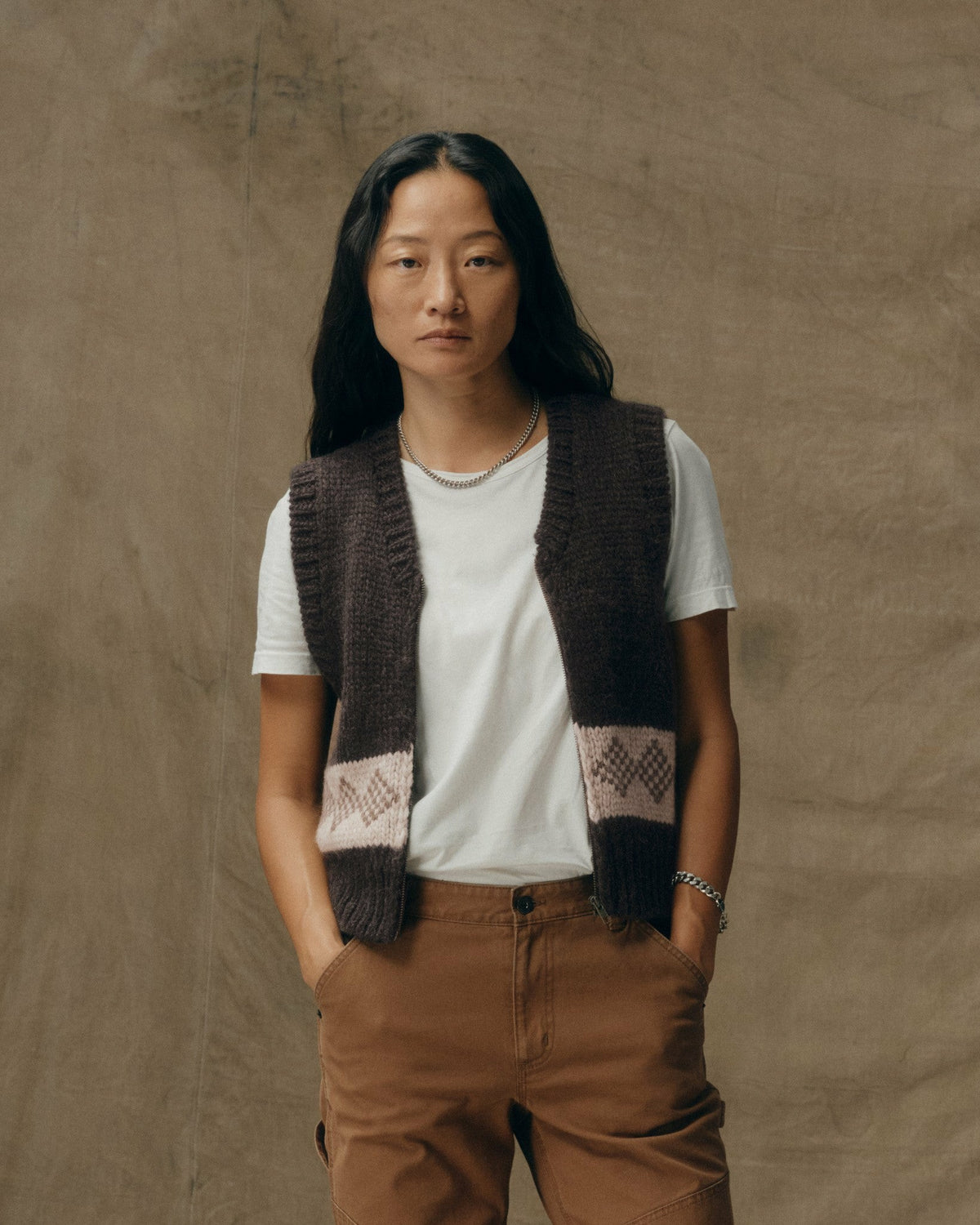 Filson Featured / Women's Wool Vest - Dark Brown