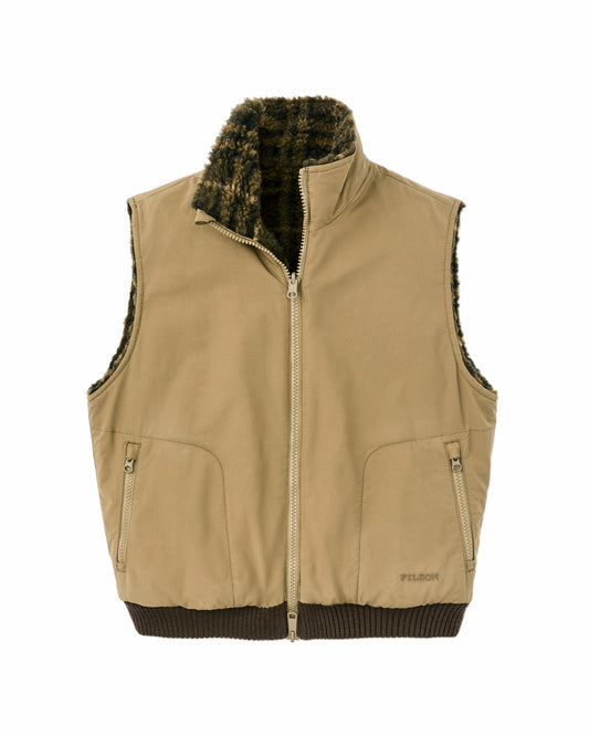 Filson New / Women's Reversible Woolly Fleece Vest - Tan