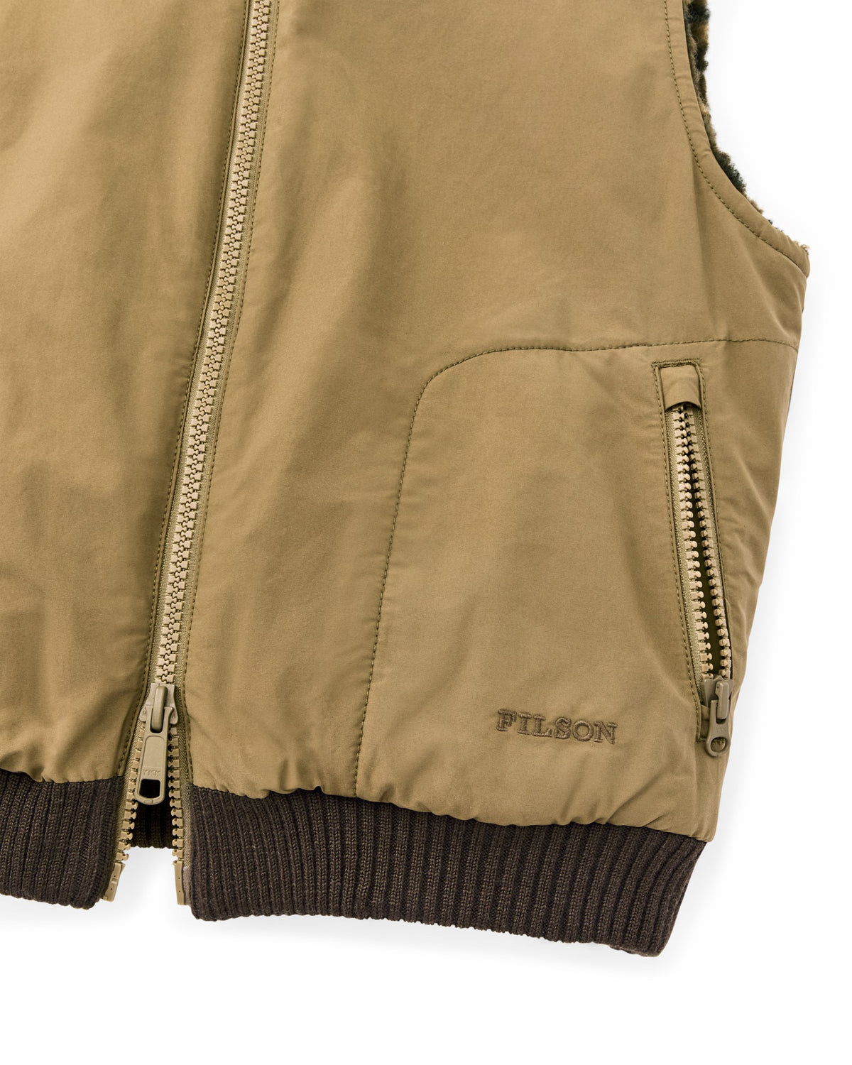 Filson New / Women's Reversible Woolly Fleece Vest - Tan