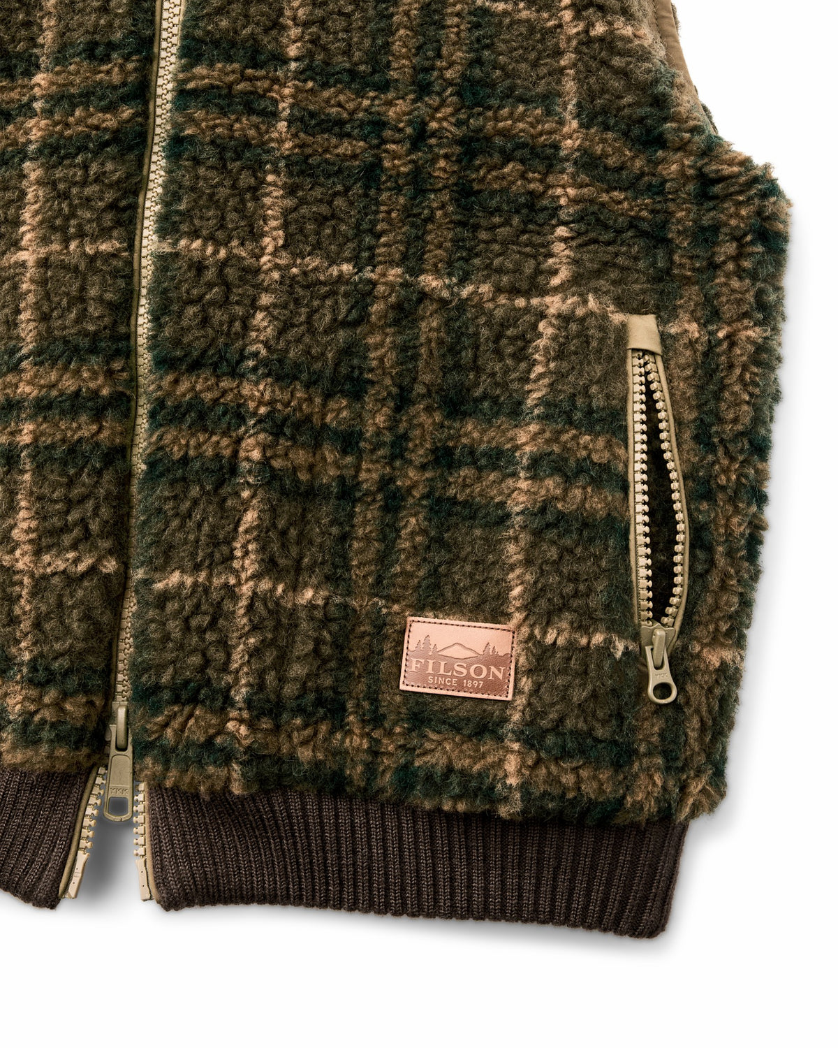Filson New / Women's Reversible Woolly Fleece Vest - Tan