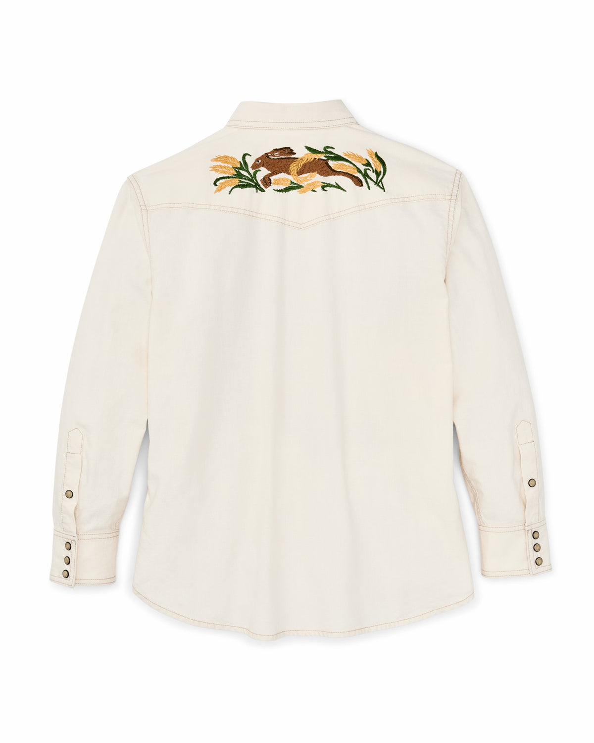 Filson Quality / Women's Embroidered Western Shirt - Natural Seed