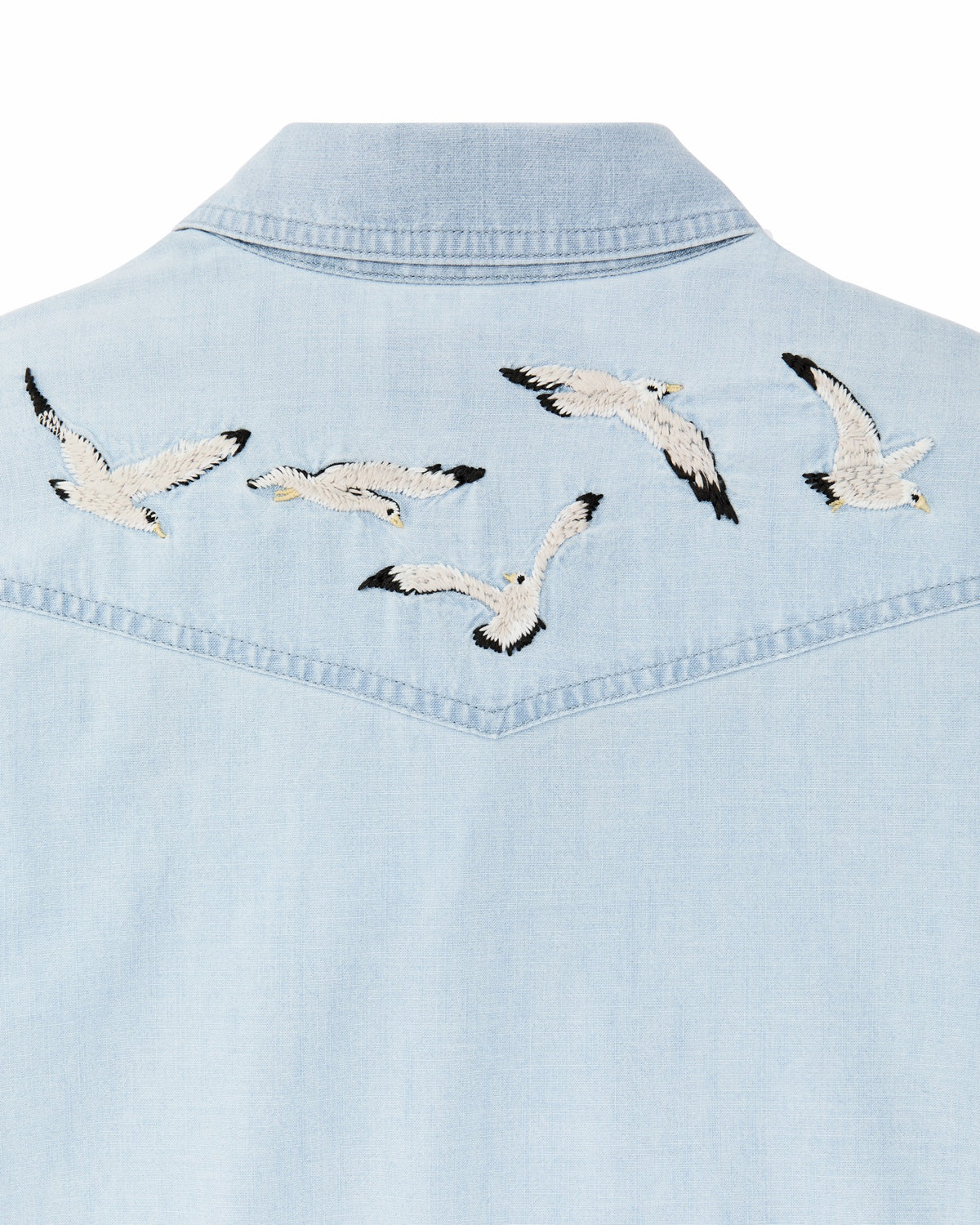 Filson Best Seller / Women's Embroidered Western Shirt - Light Indigo