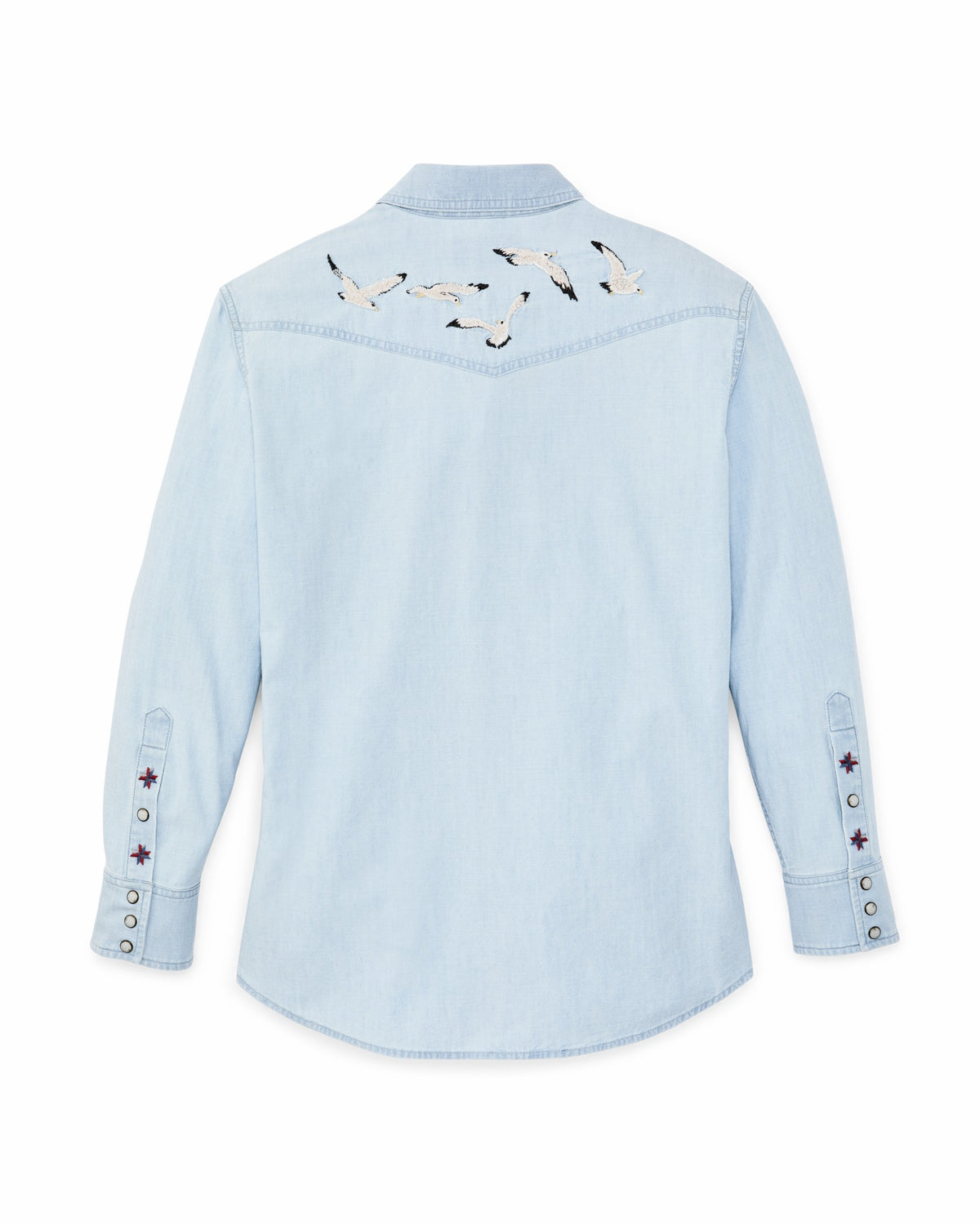 Filson Best Seller / Women's Embroidered Western Shirt - Light Indigo
