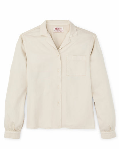 Filson Essential / Women's Long Sleeve Twill Camp Shirt - Cream