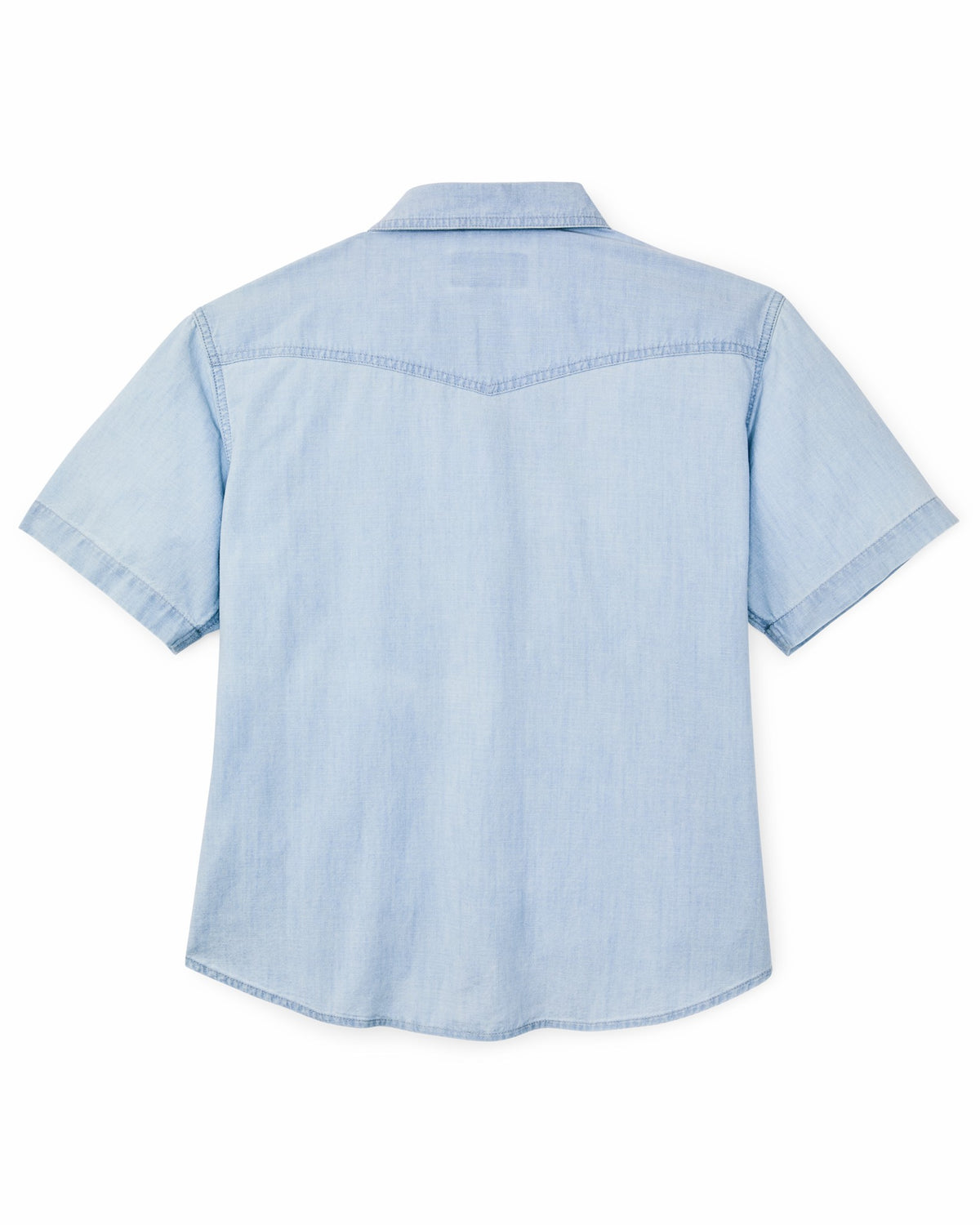 Filson Value / Women's Short Sleeve Chambray Western Shirt - Light Indigo