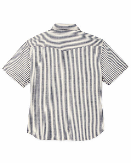 Filson New / Women's Short Sleeve Chambray Western Shirt - Indigo / Natural
