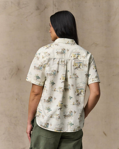 Filson Exclusive / Women's Twill Popover Shirt - Desert Natural Print
