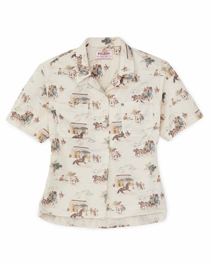 Filson Exclusive / Women's Twill Popover Shirt - Desert Natural Print